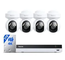 REOLINK 4K Security Camera System with 4K PoE Home Surveillance Wired Outdoor