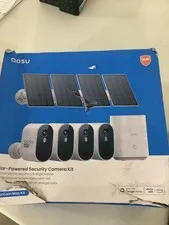 Aosu Solar-Powered Wireless Security Camera Kit SolarCam P1 Max System / READ