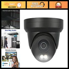 4K 8MP PoE Security Camera - Indoor/Outdoor, Smart Color Night Vision, IP66, Aud