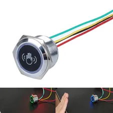 No Touch Exit Button Door Switch 1NO 1NC, Touchless Infrared Sensor Exit Release