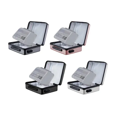 Fireproof Document Box Secure Storage Waterproof Travel Home with Lock Portable