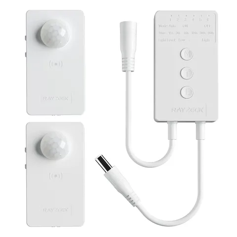 RAYZEEK Wireless Motion Sensor Controller Kit-No Wiring Mini PIR Sensor Switch 1