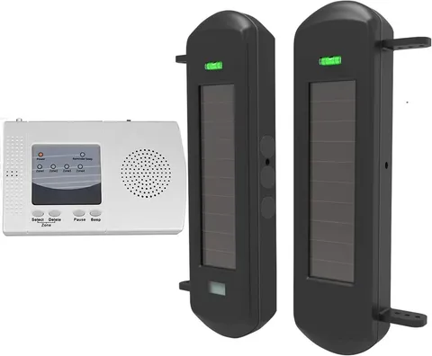 Solar Wireless Driveway Alarm System-4 Channels & 4 Relay Outputs