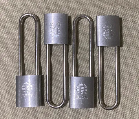"Best" SFIC padlock. 11B series  4 ea.  W/O CORE