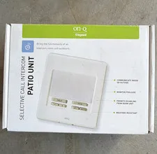 On-Q Legrand Selective Call Weather-Resistant Intercom Patio Unit IC5004