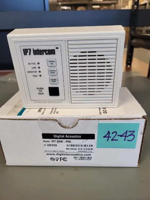 Digital Acoustics IP7 EDW-POE IPIC Ethernet Intercom