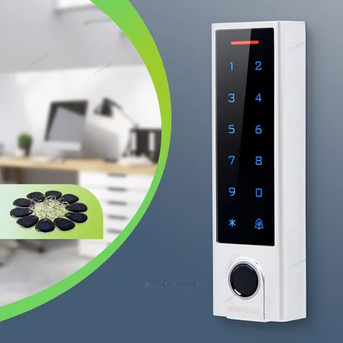 Door Access Control Unit With 10 Keyfobs Support APP&Password& Fingerprint Entry