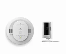 KIDDE Battery Smart Smoke & Carbon Monoxide Alarm + Indoor Cam (2nd Gen)
