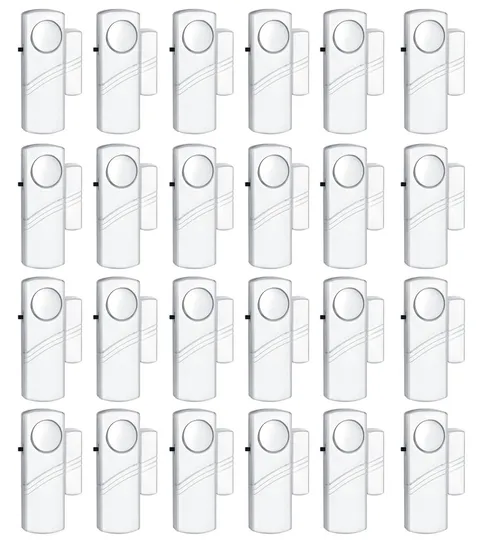 Security Door Window Alarm, 90DB Wireless Sensor Door Window Burglar Alarm, D...