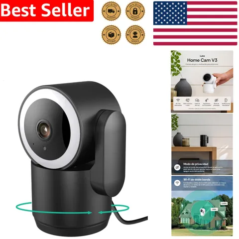 2K Indoor Camera 360° Pan-Tilt Home Security Dual-Band WiFi AI Auto-Track Nig...