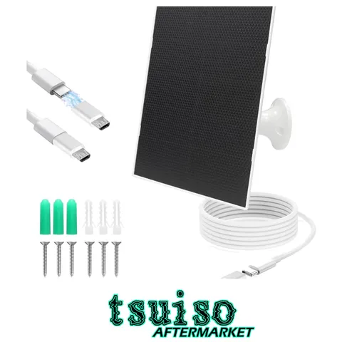 Lightweight 360° Adjustable Solar Panel with 9.8ft Cable for Easy Outdoor Use