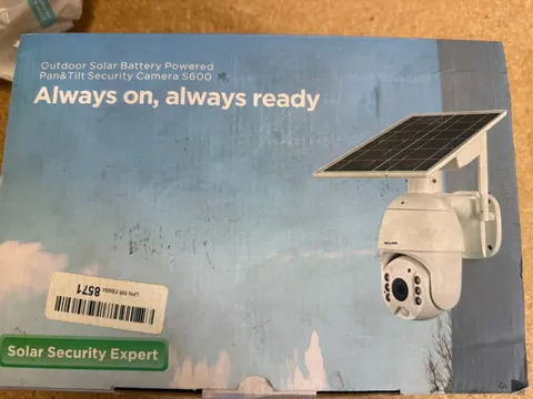 Soliom S600 4G LTE Outdoor Solar Battery Pan Tilt Security Camera Dark Grey NEW