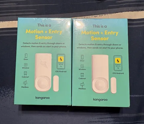 Kangaroo Motion + Entry Sensor Wi‑Fi Indoor Door/Window Alert 2‑Pack