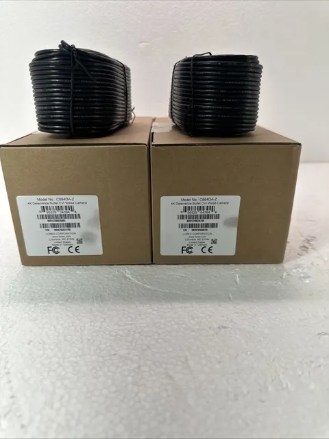 NIB Lot of 2 Lorex C884DA-Z 4K Deterrence Bullet CVI Wired Security Camera