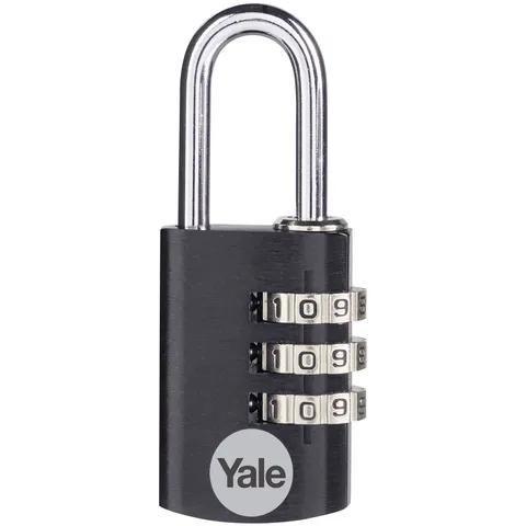 YALE YE3CB/20/121/1/BK 20mm Black Combination Lock 1pc Safe