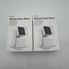Lot Of 2 Wyze Cam Pan Indoor Outdoor Camera White WYZECPAN3 Sealed