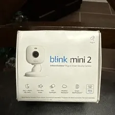 Blink Mini 2-Home Security/Pet Camera w/HD video,color night view-Slightly Used
