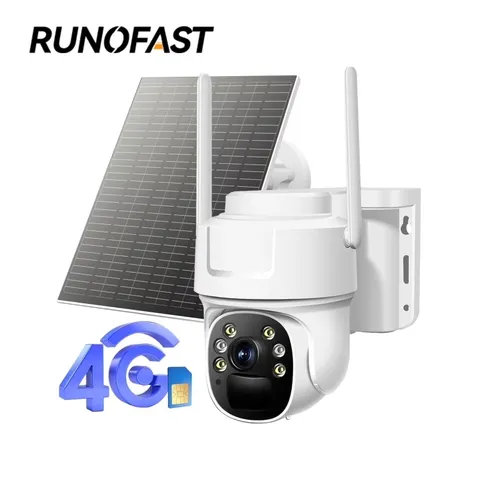 4G LTE Cellular Security Camera, Solar Cameras Wireless Outdoor, No Wifi Cam wit