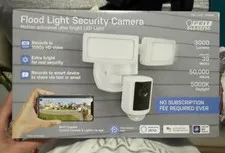Feit Electric Wi-Fi 1080p Outdoor Flood Light Security Camera Motion Two-Way