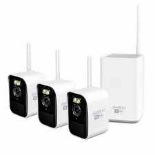 Swann MaxRanger4K Mini Wireless Security System & 3x MINICAM 4K IP Cameras