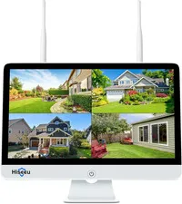 【No HDD】 15'' LCD Wireless Wifi NVR 16 Channels Network Video Recorder, Built-In