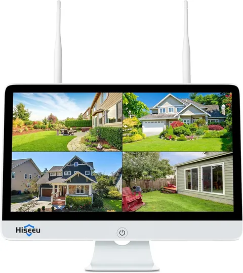【No HDD】 15'' LCD Wireless Wifi NVR 16 Channels Network Video Recorder, Built-In