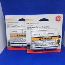 2 GE Personal Security Window Or Door Alarm 2 Pack 45115 - NEW 4 Total Alarms