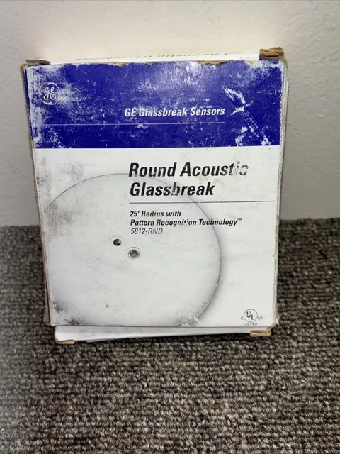 GE  5812-RND Round Acoustic Glassbreak Detector 69882 93