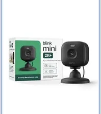 Blink - Mini 2K+ Compact plug-in security camera, 2K video resolution, Black