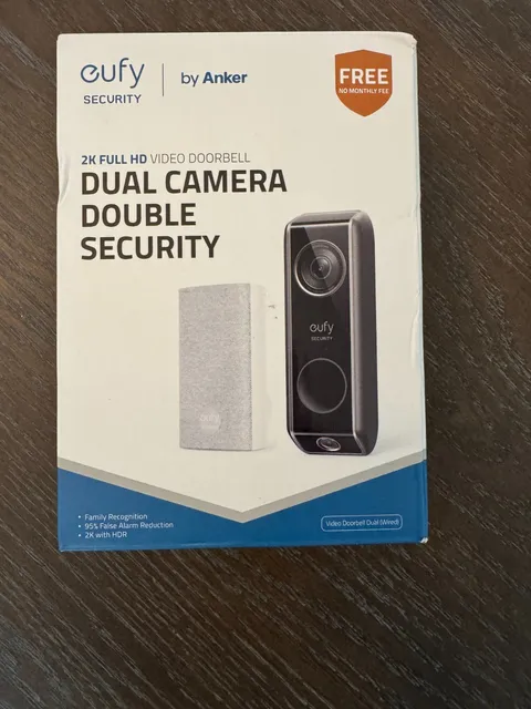 eufy SECURITY by Anker 2K FULL HD VIDEO DOORBELL DUAL CAMERA DOUBLE SECURITY*New