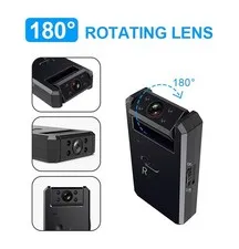Mini WiFi Security Camera with Adjustable Mount Stand Wireless Home Monitor