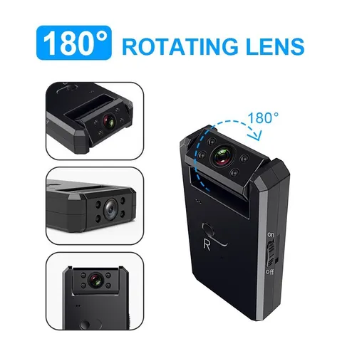 Mini WiFi Security Camera with Adjustable Mount Stand Wireless Home Monitor