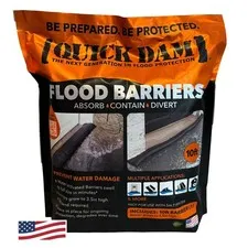 Quick Dam Qd610-1 Water Activated Flood Barrier 10 Feet 1-Pack