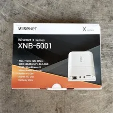 Wisenet XNB-6001 X Series IP Network Box Camera 2MP PoE 12V WDR Audio