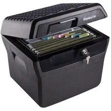 Fireproof Lock Box with Key Lock, Waterproof Safe 0.66 cu ft