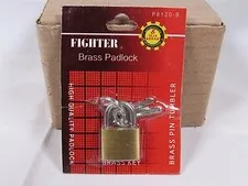 Lot Of 12 Padlock Small Brass 20MM Mini Tiny Lock Keyed Box Jewelry Drawer 2 Key