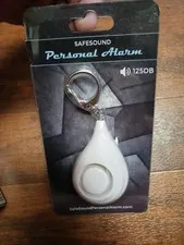 Safesound Personal Alarms 125db Personal Alarms Keychain White NEW Sealed