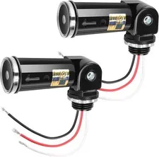 2-Pack, Dusk to Dawn/Day Night Sensor, Photoelectric Switch, Photo Cell Sensor,
