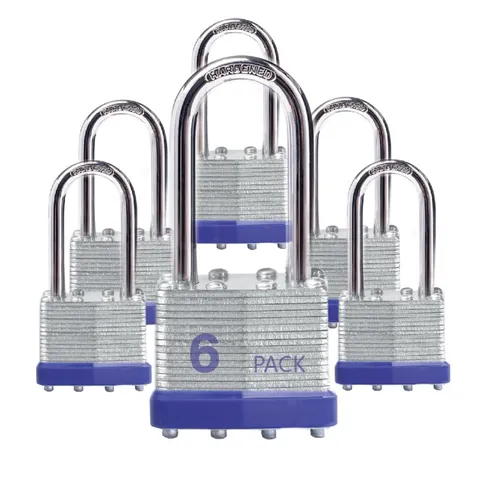 Lock Outdoor Padlocks, Key Lock, Padlocks with Same Key - Laminated Steel Keyed