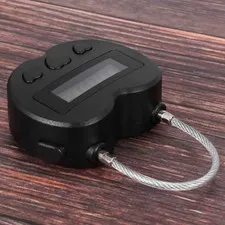 Black Time Lock LCD Display Time Lock Multifunction Travel Electronic Timer HOT