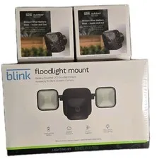 Lot BRAND NEW Blink Wireless Outdoor Floodlight HD 2 Cameras Kit SEALED 