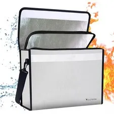 Fireproof Document Bag - 2000°F Heat Resistant & Thermal Insulated Fireproof ...