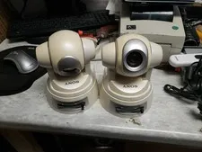 LOT OF 2 Sony SNC-RZ30N PTZ Network Security Camera 12V Ethernet FREE SHIP