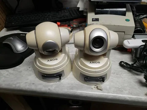 LOT OF 2 Sony SNC-RZ30N PTZ Network Security Camera 12V Ethernet FREE SHIP