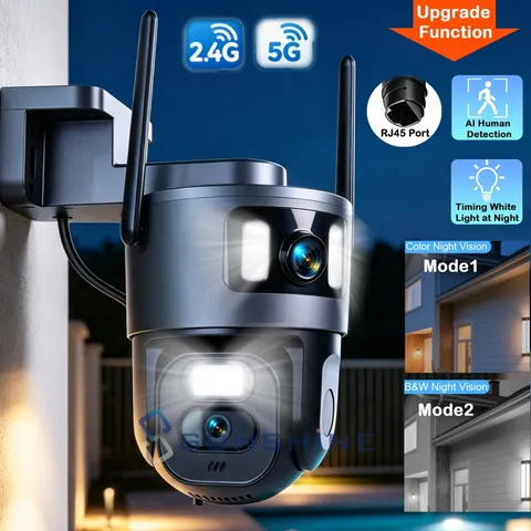 Camaras de Seguridad para Casa Jardín Inalambricas Con Vision Nocturna y Audio