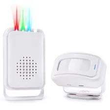 Home Shop Motion Sensor Security Doorbell Vibration Mute Flash Wireless Transmit