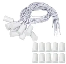 10Pcs RC-33 NC Recessed Wired Security Window Door Contact Sensor Alarm Magne...