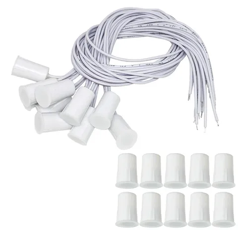 10Pcs RC-33 NC Recessed Wired Security Window Door Contact Sensor Alarm Magne...