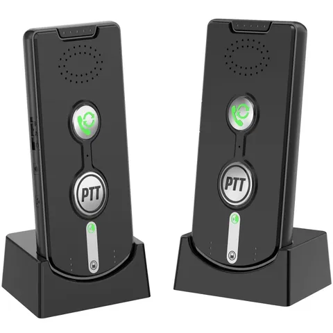 2 Way Wireless Intercom System 1/2 Mile Long Range Rechargeable Hands Free Audio