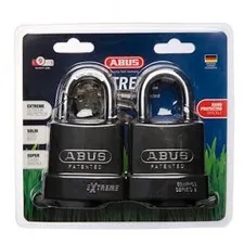 2 Keyed Alike Abus Padlocks-ABUS Extreme Padlock- Free Postage-83WP63NTWINSC
